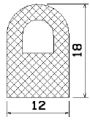 MZS 25065 - EPDM sponge profiles - Semi-circle, D-profiles