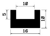 TU1- 0533 - rubber profiles - U shape profiles