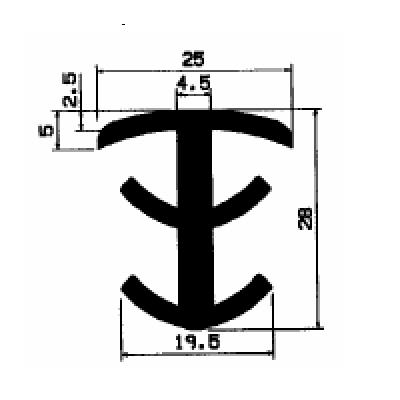 FA 2501 - rubber profiles - Cover and T-profiles