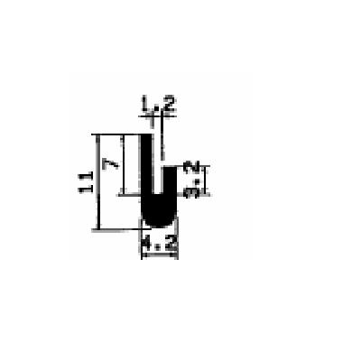 TU1- 2580 - rubber profiles - U shape profiles