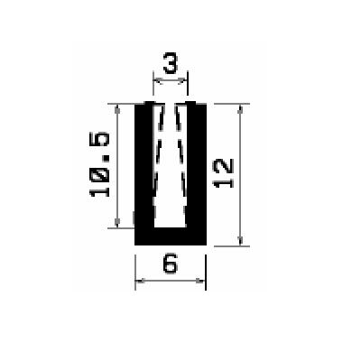 TU1- 2677 - rubber profiles - U shape profiles