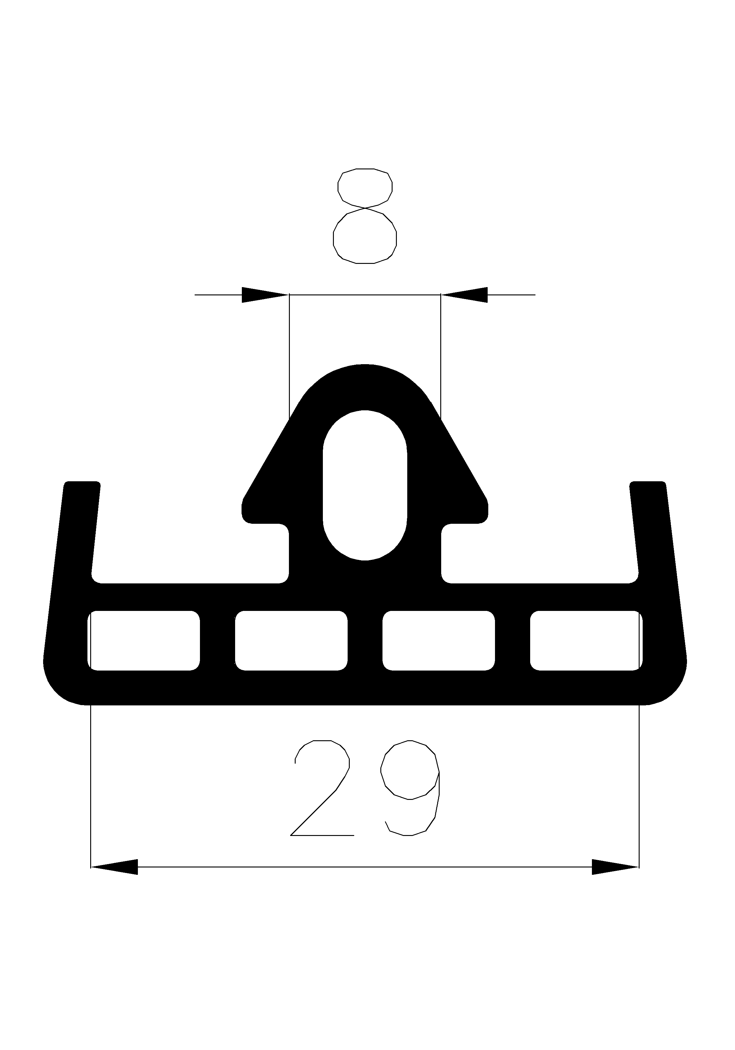 11280370KG - EPDM profiles - Spacer and bumper profiles