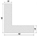 MZS 25163 - sponge rubber profiles - Angle shape profiles