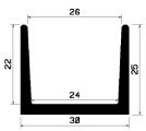 TU1- 0667 - rubber profiles - U shape profiles