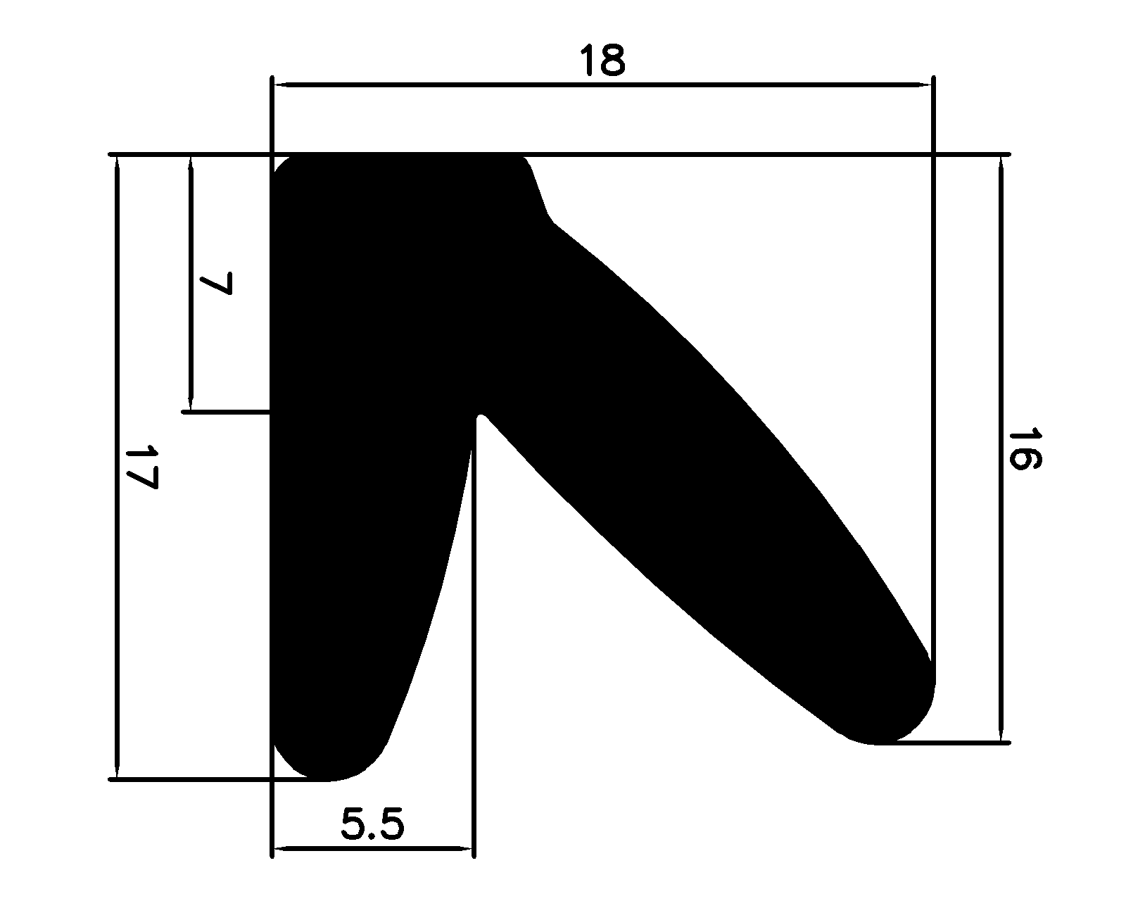 16020403KG - Other gasket profiles