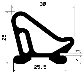 RT 0476 - EPDM rubber profiles - Sliding door – finger-guard profiles