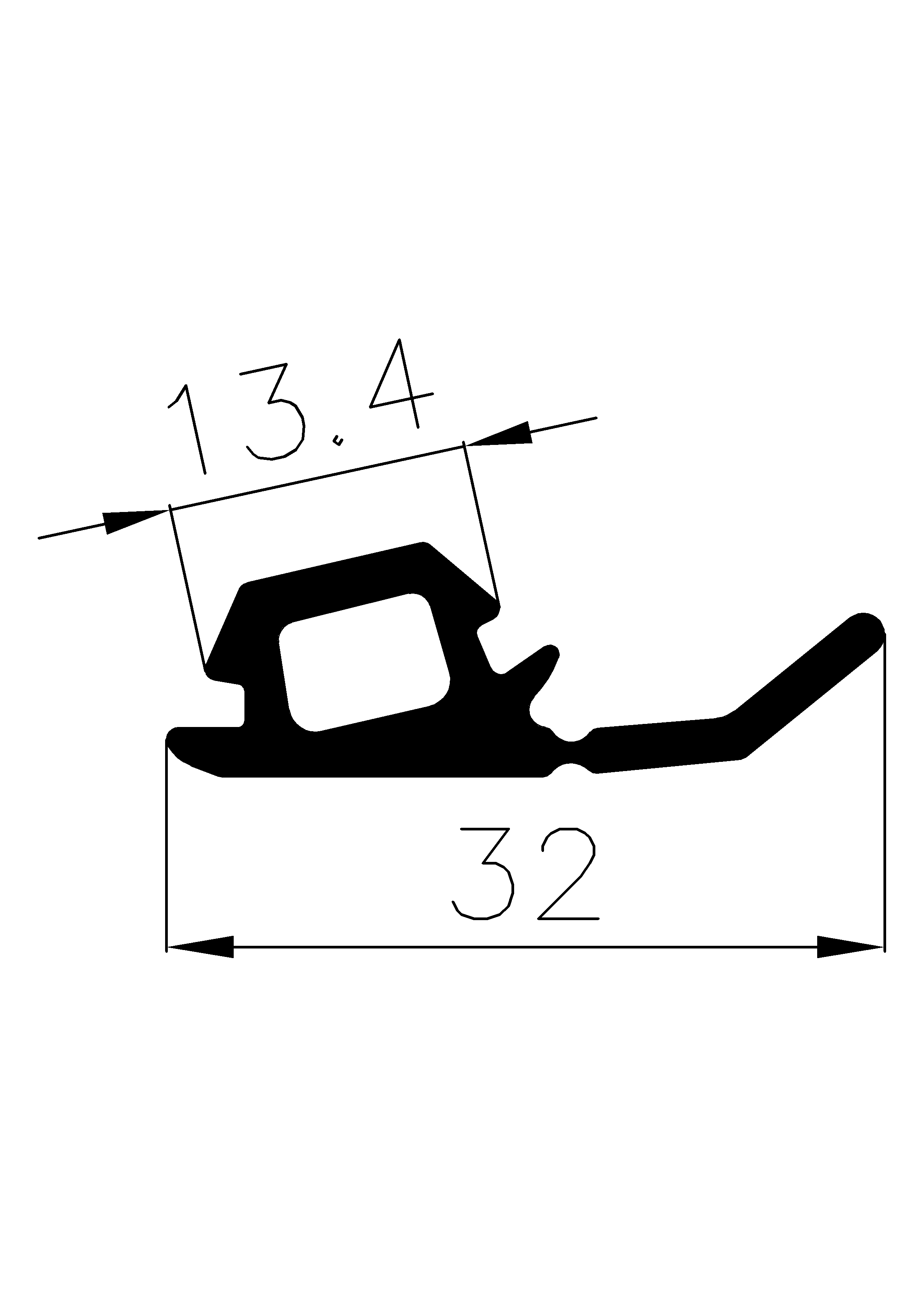 1850365KG - rubber profiles - Cover and T-profiles