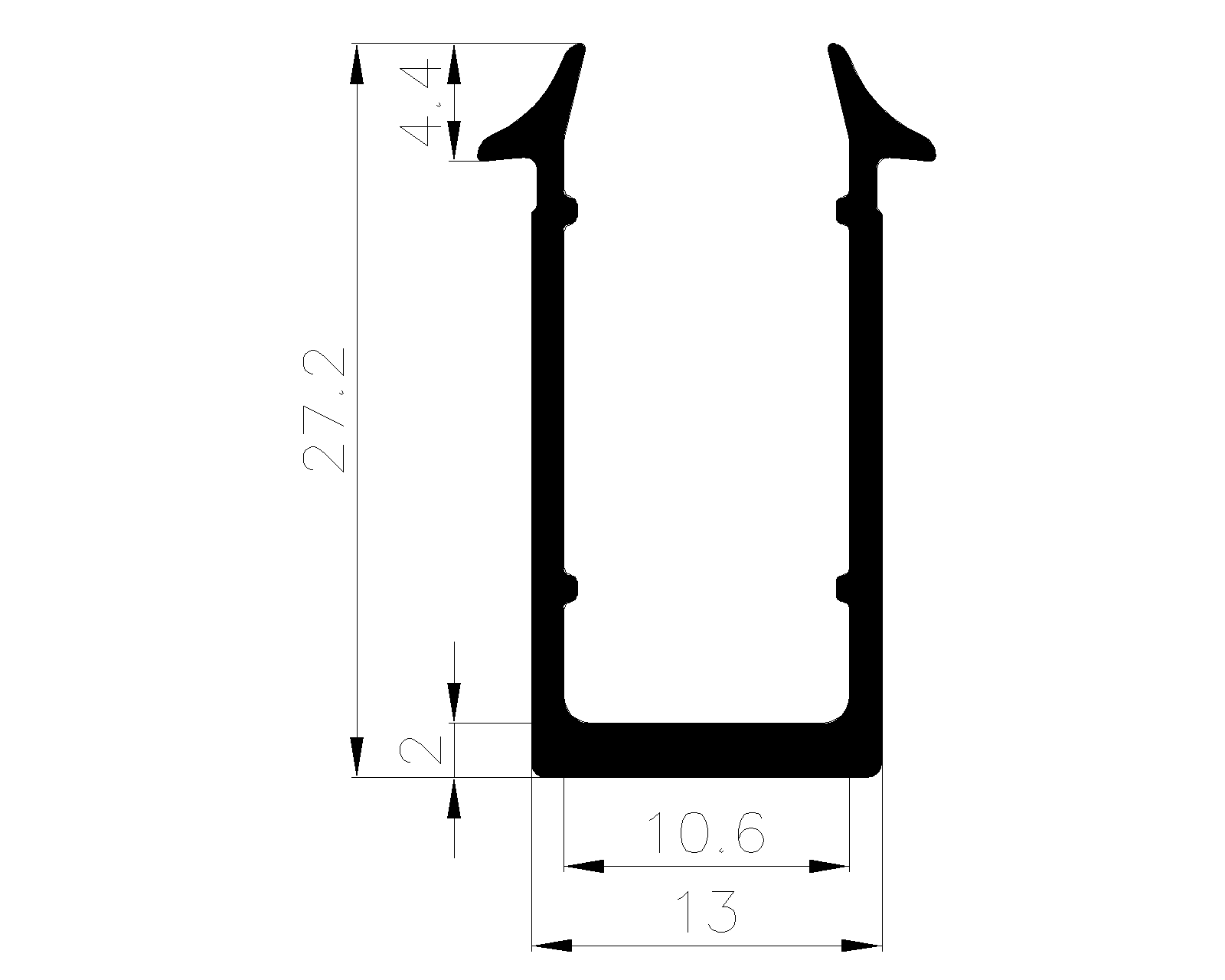 19430370KG - rubber profiles - U shape profiles