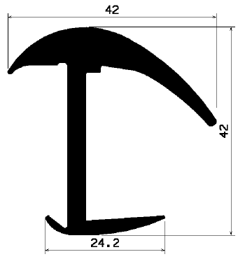 FA 0740 - rubber profiles - Cover and T-profiles