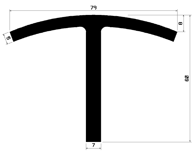 FA 0742 - rubber profiles - Cover and T-profiles