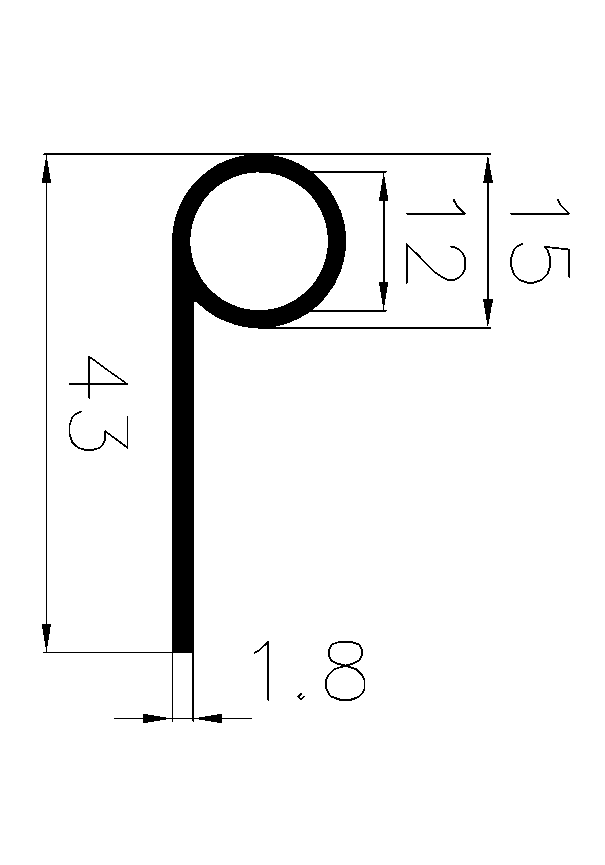 2380370KG - EPDM profiles - Flag or 'P' profiles