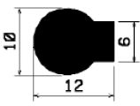 FN 1400 - silicone  profiles - Flag or 'P' profiles