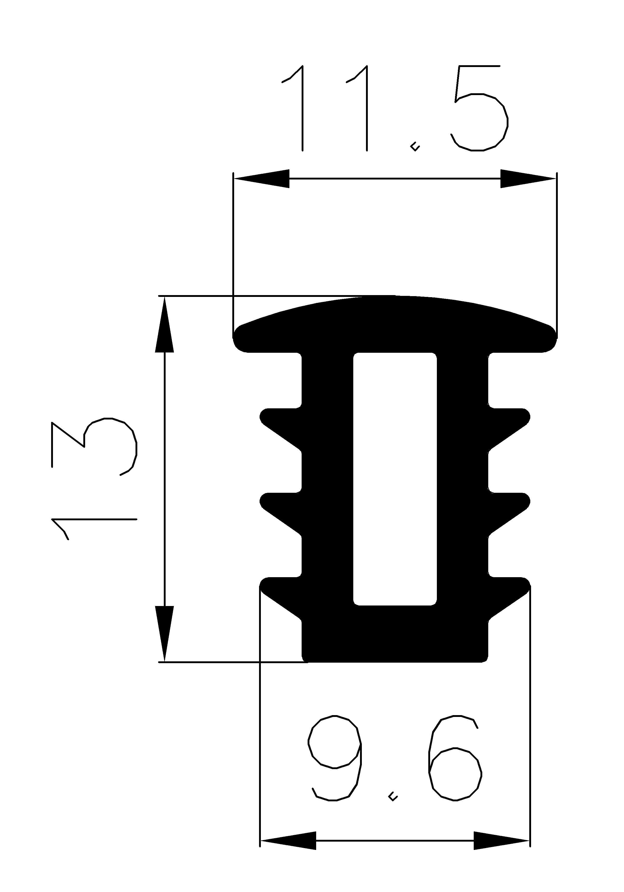 2740365KG - rubber profiles - Cover and T-profiles