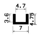 TU1- 0880 - rubber profiles - U shape profiles