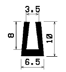 TU1- 0882 - silicone profiles - U shape profiles