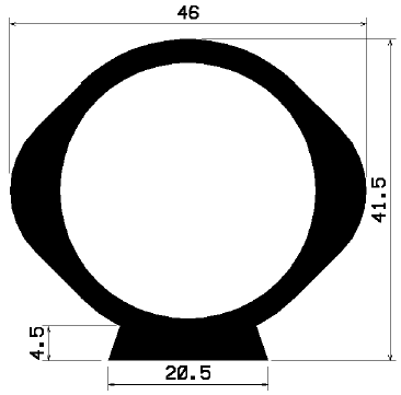 RT 0949 - EPDM rubber profiles - Sliding door – finger-guard profiles