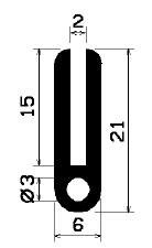 TU1- 0529 - rubber profiles - U shape profiles