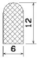 MZS 25395 - EPDM sponge profiles - Semi-circle, D-profiles