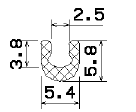 MZS 25485 - sponge profiles - U shape profiles