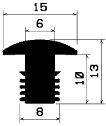 8560370KG - rubber profiles - Cover and T-profiles