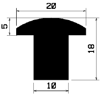 T 1520 - rubber profiles - Cover and T-profiles