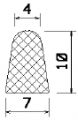 MZS 25653 - EPDM sponge profiles - Semi-circle, D-profiles