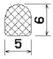 MZS 25512 - EPDM sponge profiles - Semi-circle, D-profiles