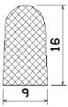 MZS 25521 - EPDM sponge profiles - Semi-circle, D-profiles