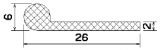 MZS 25548 - sponge profiles - Flag or 'P' profiles