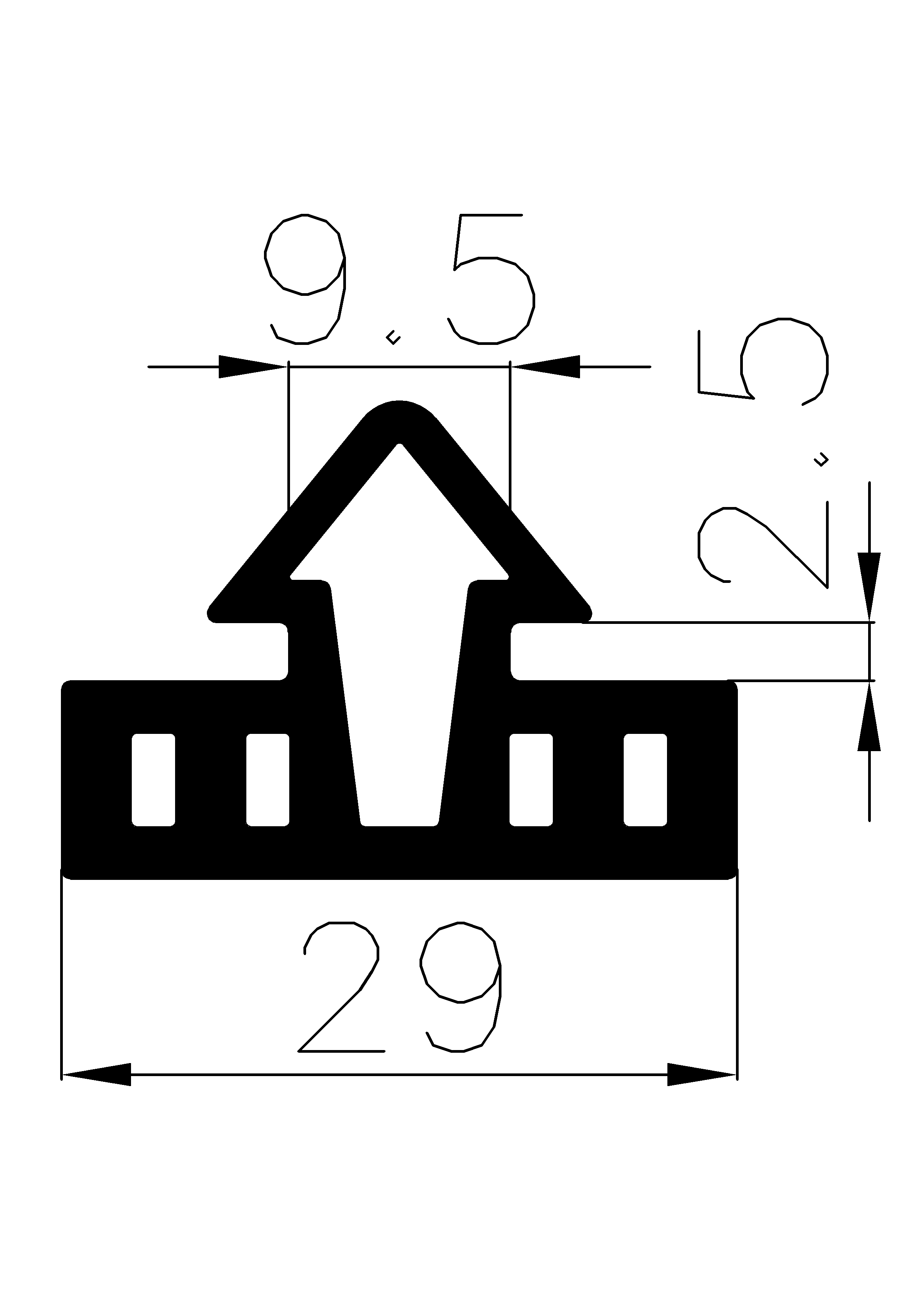 5370370KG - EPDM profiles - Spacer and bumper profiles