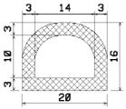 MZS 25702 - EPDM rubber profiles - Semi-circle, D-profiles