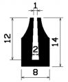 TU1- 0889 - rubber profiles - U shape profiles