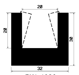 - TU1- 1886 - rubber profiles - U shape profiles