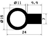 FN 1880 - silicone  profiles - Flag or 'P' profiles