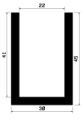 TU1- 1033 - rubber profiles - U shape profiles