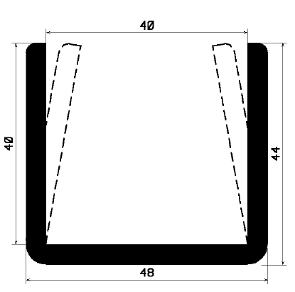 - TU1 - G688 - rubber profiles - U shape profiles