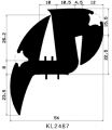 KL 2487 - stabilizing EPDM profiles - Stabilizing and stretcher profiles