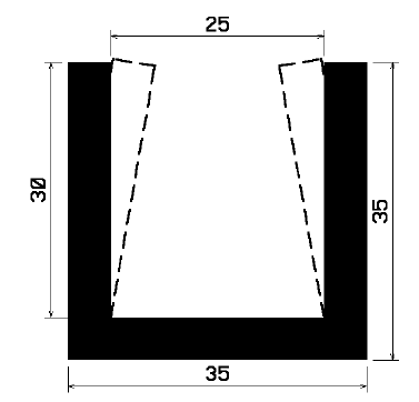 TU1- 2198 - rubber profiles - U shape profiles