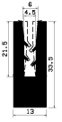 TU1- 2505 - rubber profiles - U shape profiles