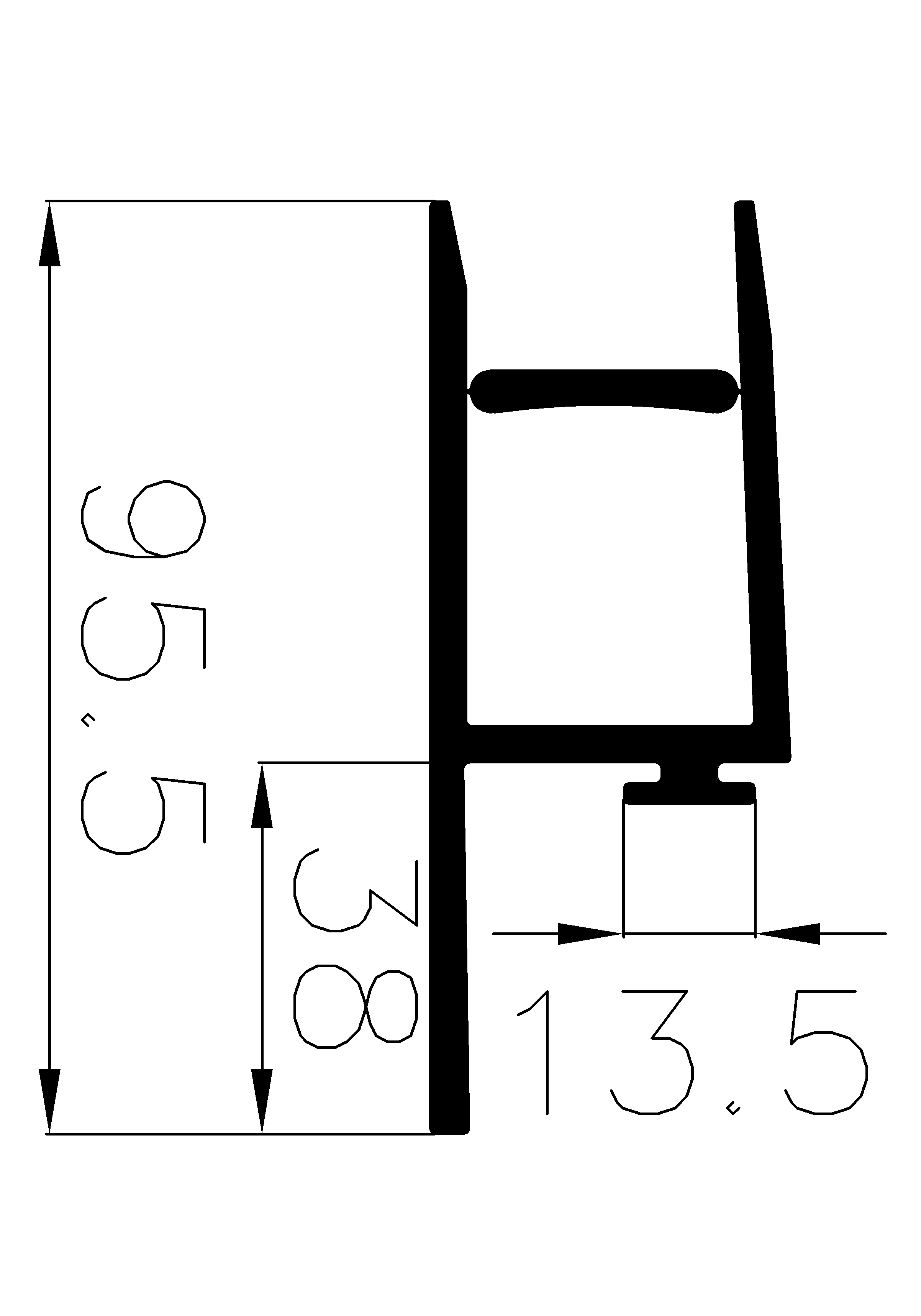 9830370KG - EPDM profiles - H-profiles