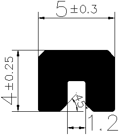 TU1 - G449 - rubber profiles - U shape profiles