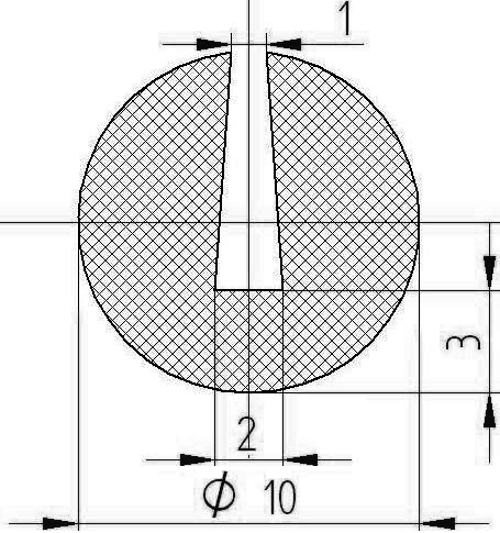 MZS - G571 - sponge profiles - U shape profiles