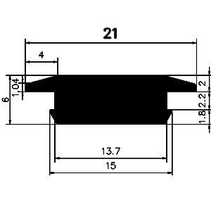 FA G627 - rubber profiles - Cover and T-profiles