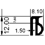 TU1 - G650 - rubber profiles - U shape profiles