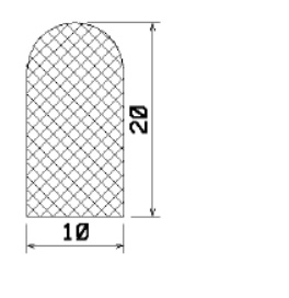 MZS 25088 - EPDM rubber profiles - Semi-circle, D-profiles