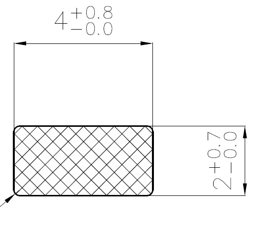 15060170KG - silicone sponge profiles - Square profiles