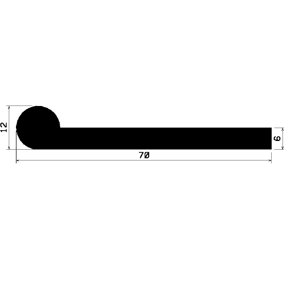 FN 2255 - EPDM profiles - Flag or 'P' profiles