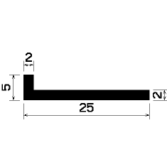 Wi 0687 - rubber profiles - Angle shape profiles